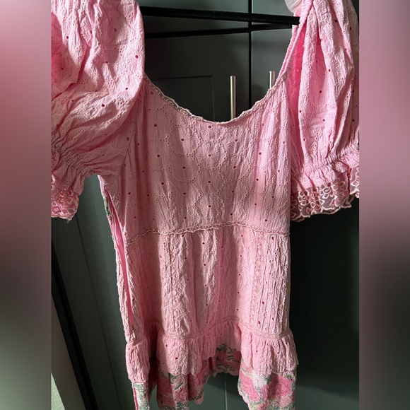 NWT - LOVE SHACK FANCY - THRESSEY DRESS IN FROSTED BERRY SIZE: 12 - Picture 11 of 16